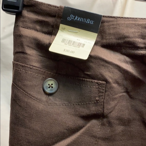 NWT - 2 pairs 16P St John’s Bay linen Capri - Picture 3 of 6